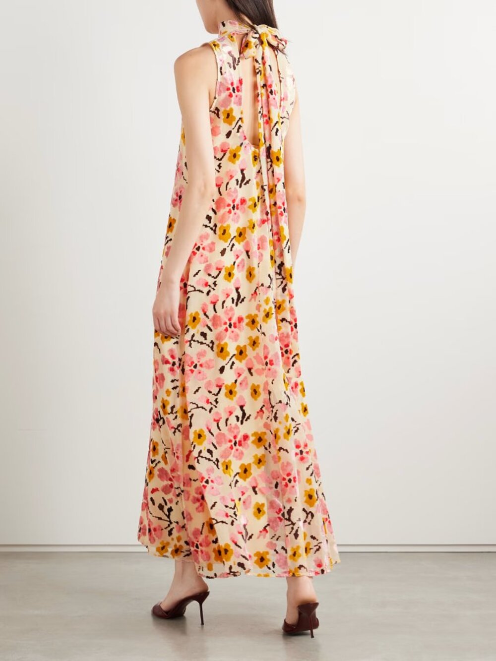 STAUD Albee Floral Print Sleeveless Maxi Dress - Picture 10 of 11